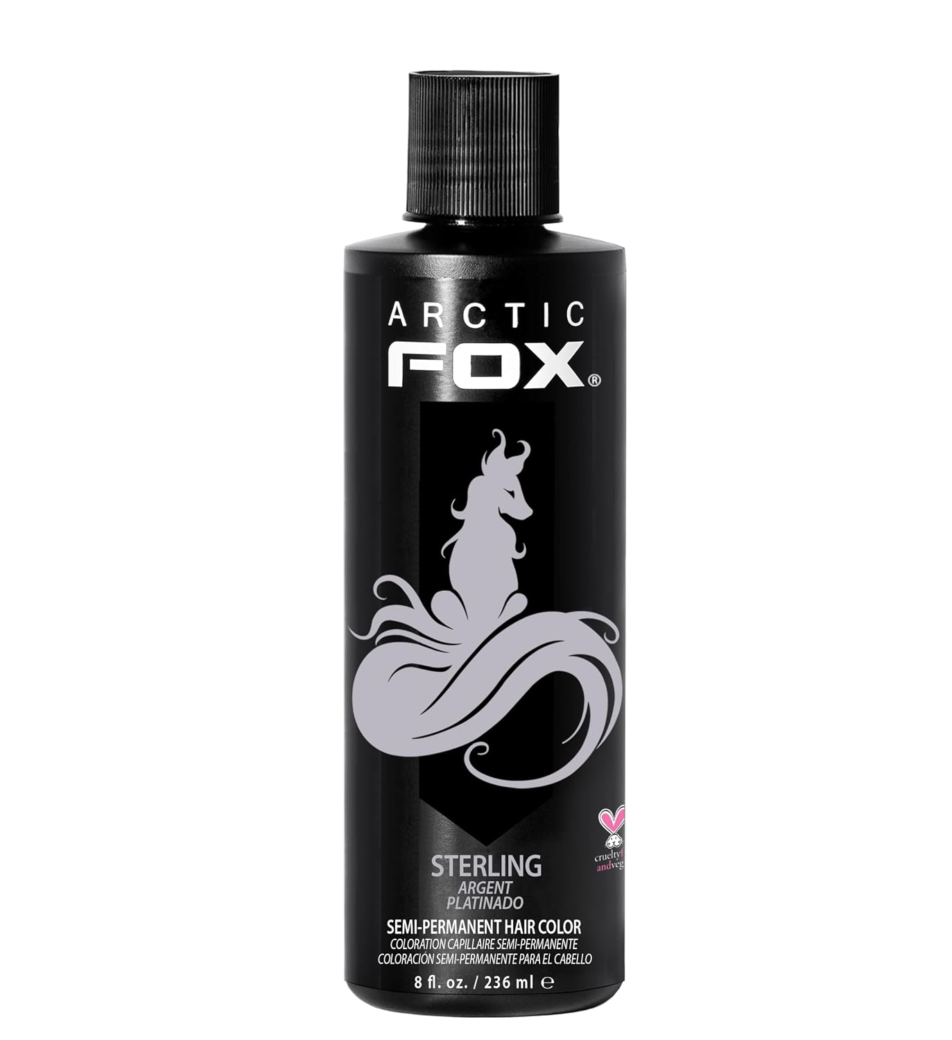 ARCTIC FOX Virgin Pink Semi-Permanent Hair Color - Vegan - 4 fl oz | Vivid and Vibrant, Cruelty Free, Ammonia Free, Peroxide Free, , Cream Formula