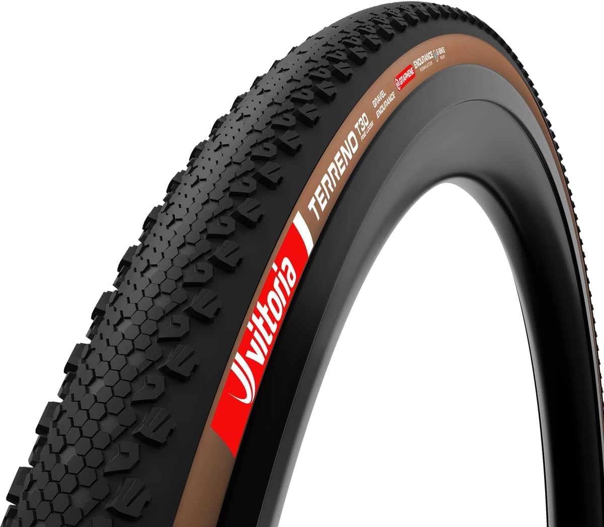 Vittoria Terreno T30 Fine Loose Gravel Endurance Tubeless Ready Tire - Reinforced Casing for Long-Distance Gravel Riding