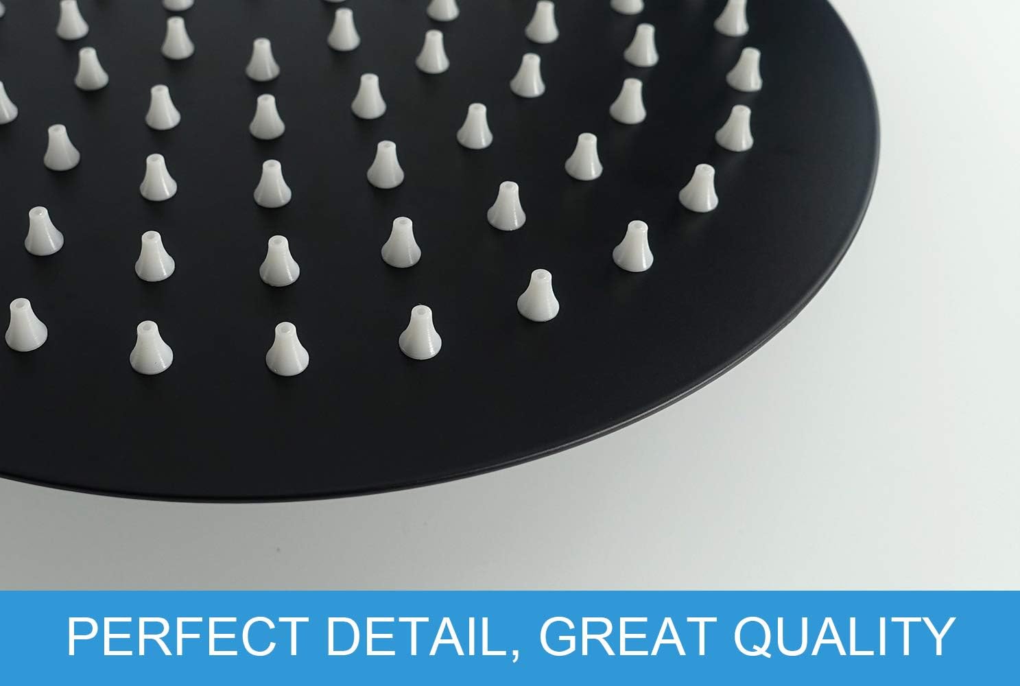 NearMoon Rain Shower Head, Ultra-Thin Design-Pressure Boosting, Awesome Some Experience, High Flow Stainless Steel Rainfall Head (10 Inch
