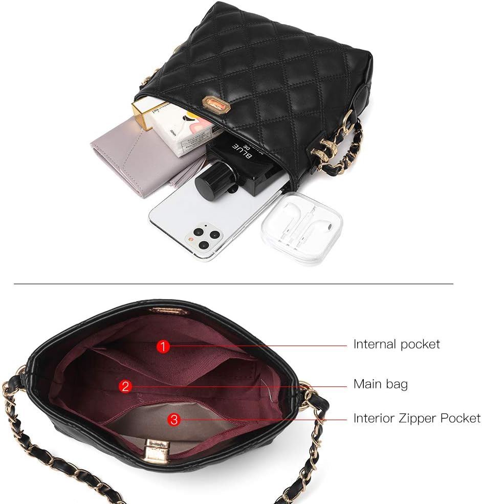 Sivim Small Crossbody Bags for Women Purses Fashion Leather Lightweight Handbags Shoulder Bag