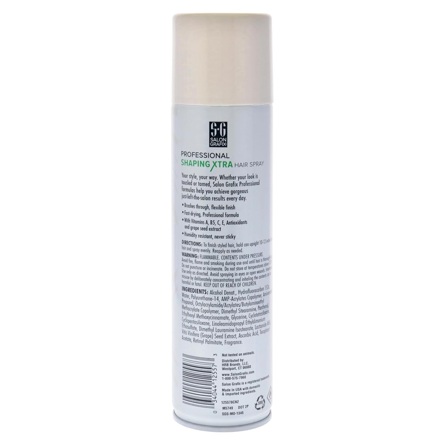 Salon Grafix Shaping Hair Spray - Brushable and Freshly Scented Hairspray for Women and Men - Professional Quality Result - Extra Super Hold - 2 pc