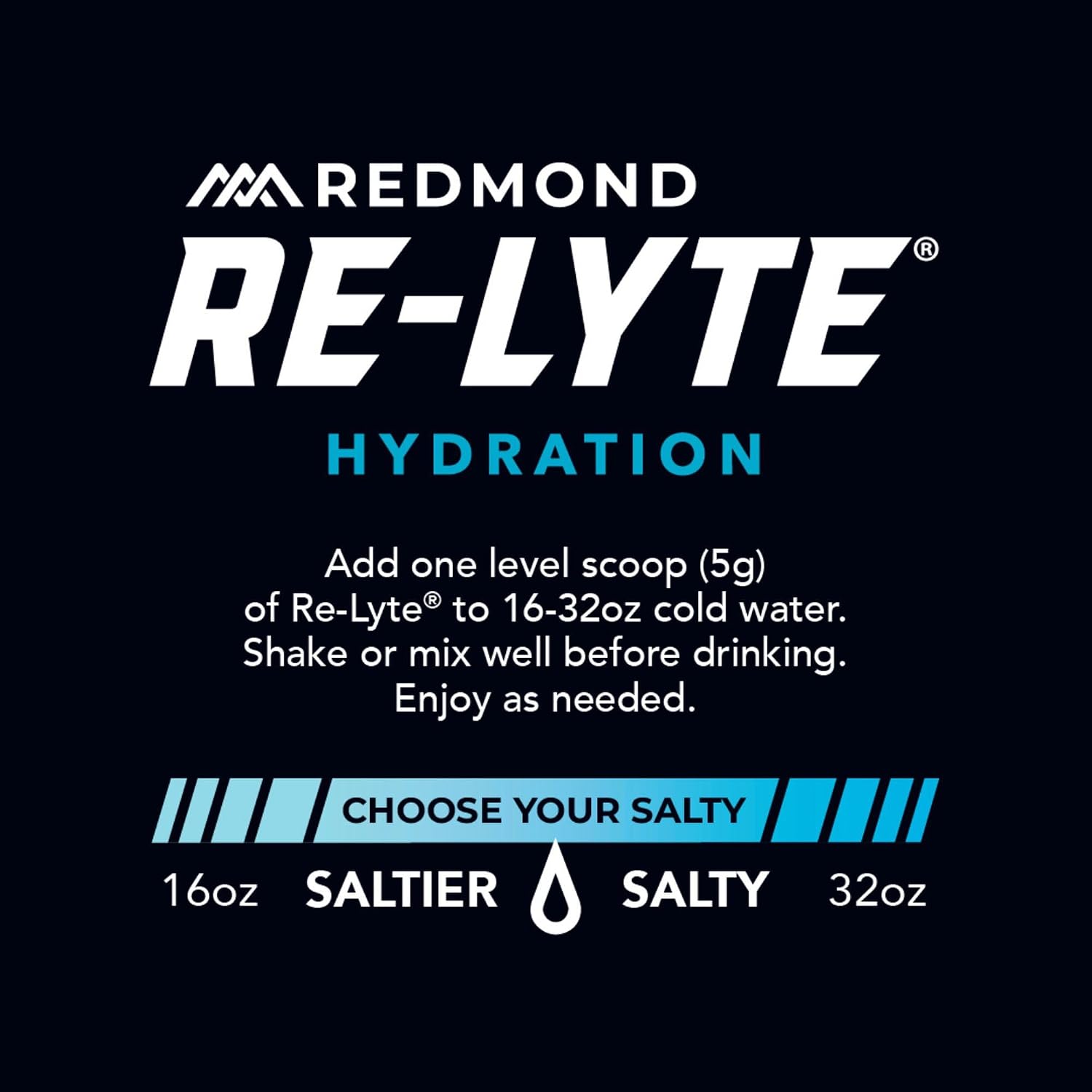 REDMOND Re-Lyte Sugar Free Electrolyte Powder Drink Mix (Mixed Berry)