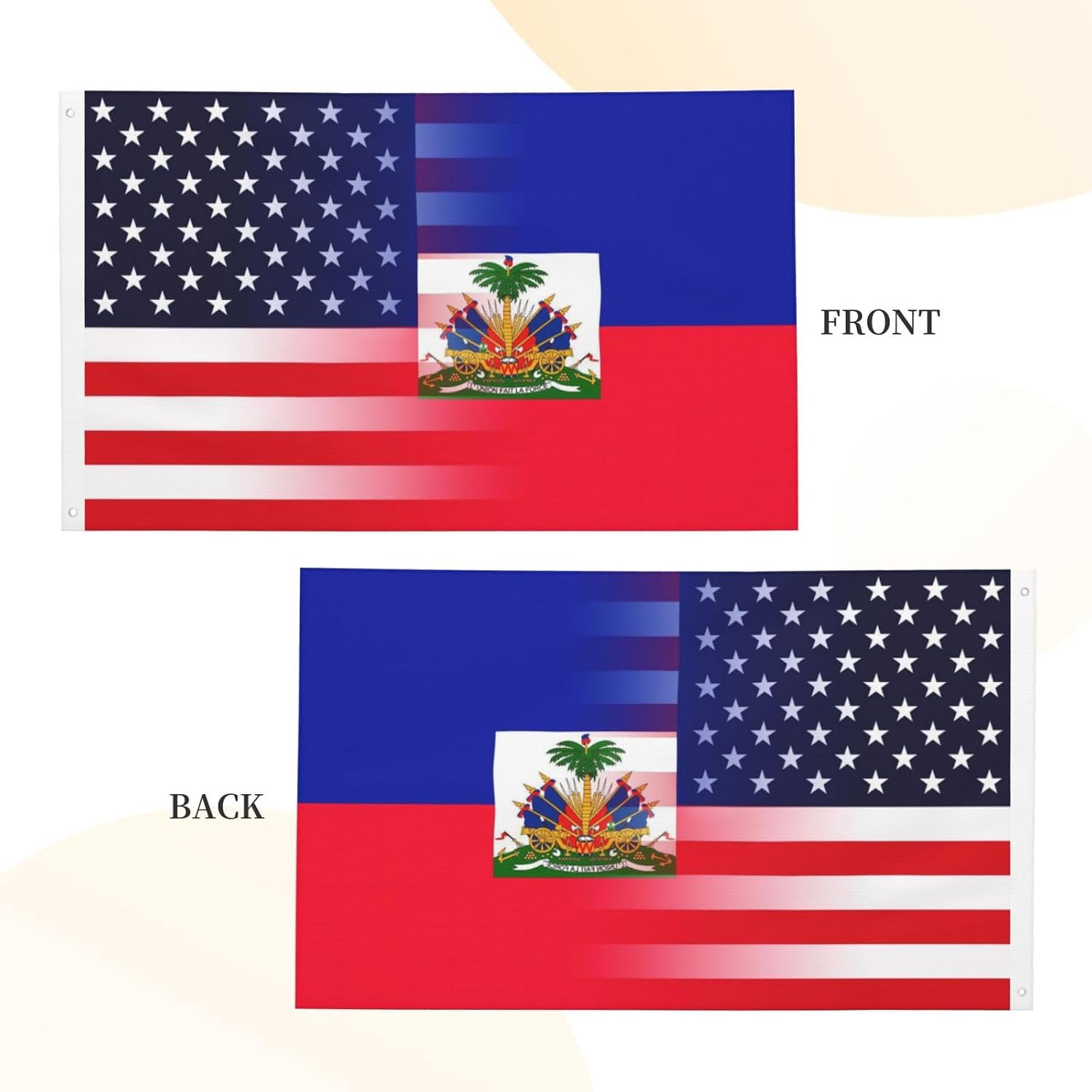 Nicaragua Nicaraguan And American Flag America USA 3x5 Ft Indoor Outdoor Decor Banner National Flags for Garden Yard Car Outside Decoration