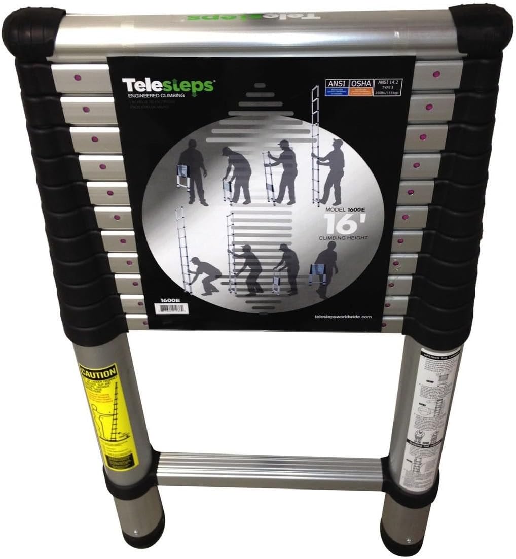 Telesteps 1600E Telescoping Extension Ladder – 12.5 ft Height