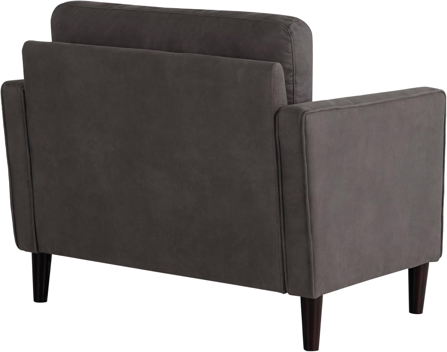 Studio Living® Lexington 39.4" Arm Chair, Mid-Century Modern, Pocket Coil Comfort, Easy Assembly, Woven Fabric, Navy Blue