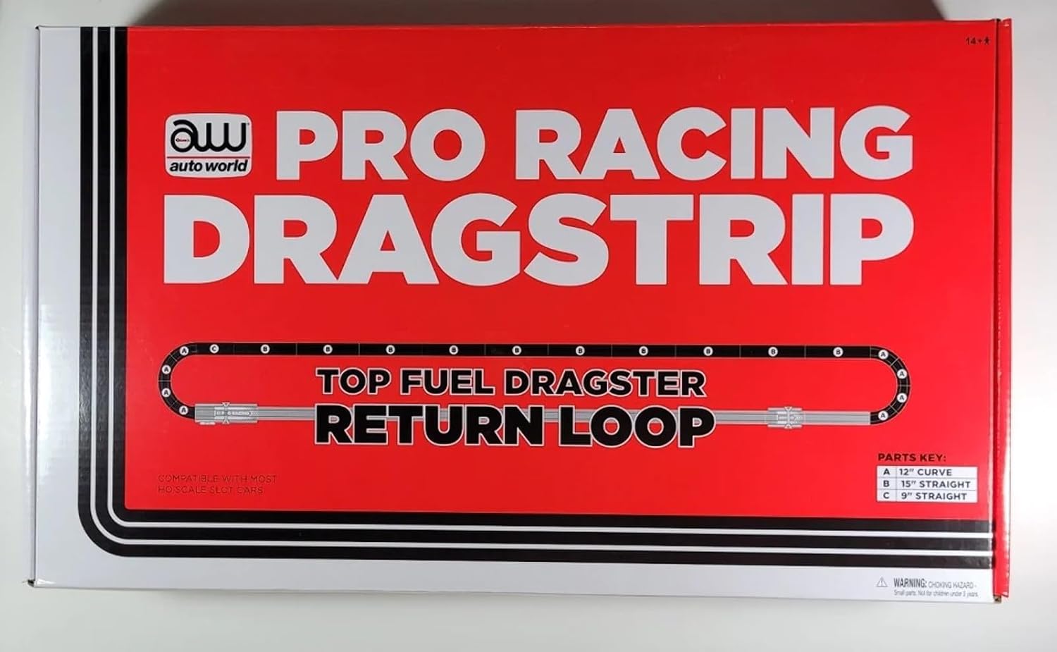 Round 2 LLC AW Drag Strip Return Track Extension Kit RDZRS230 HO Slot Racing Track