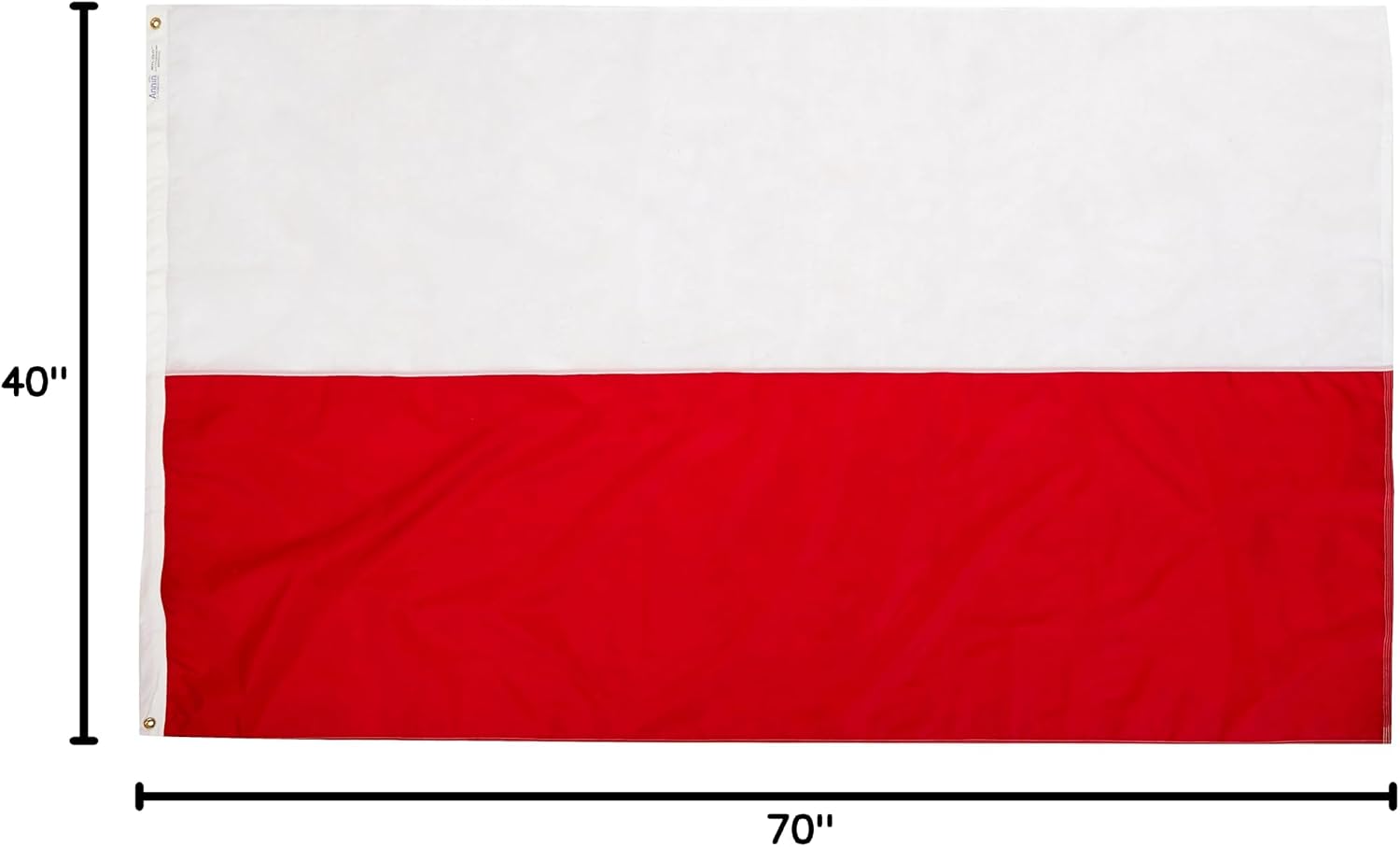 Annin Flagmakers Poland Flag - 2 x 3 Feet (Model 196822) | USA-Made to Official United Nations Design Specifications