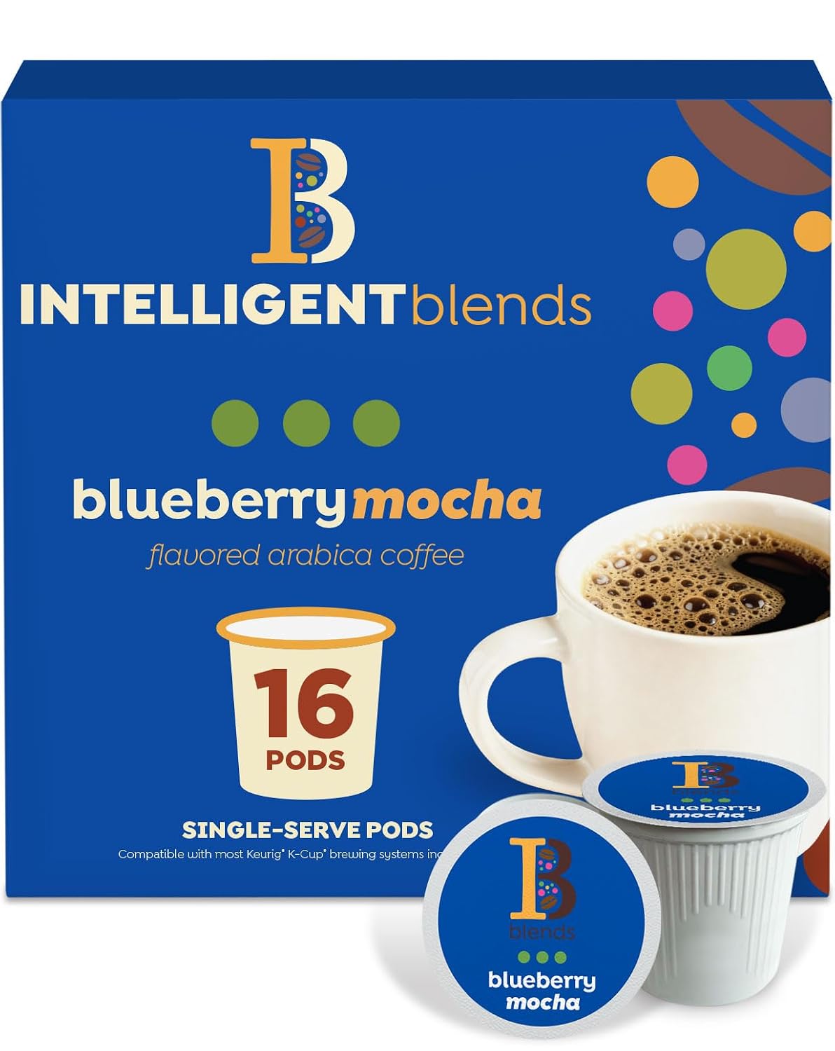 Intelligent Blends Dark Roast Coffee Pods 100ct Keurig Compatible