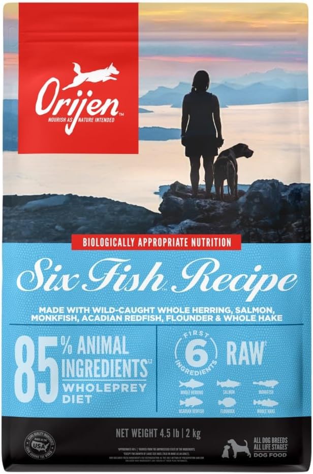 ORIJEN Grain Free WHOLEPREY Dry Dog Food Original Recipe 13lb. Bag | WHOLEPREY Ingredients, Grain Free, Made in the USA, Skin & Coat, Global Quality Ingredients