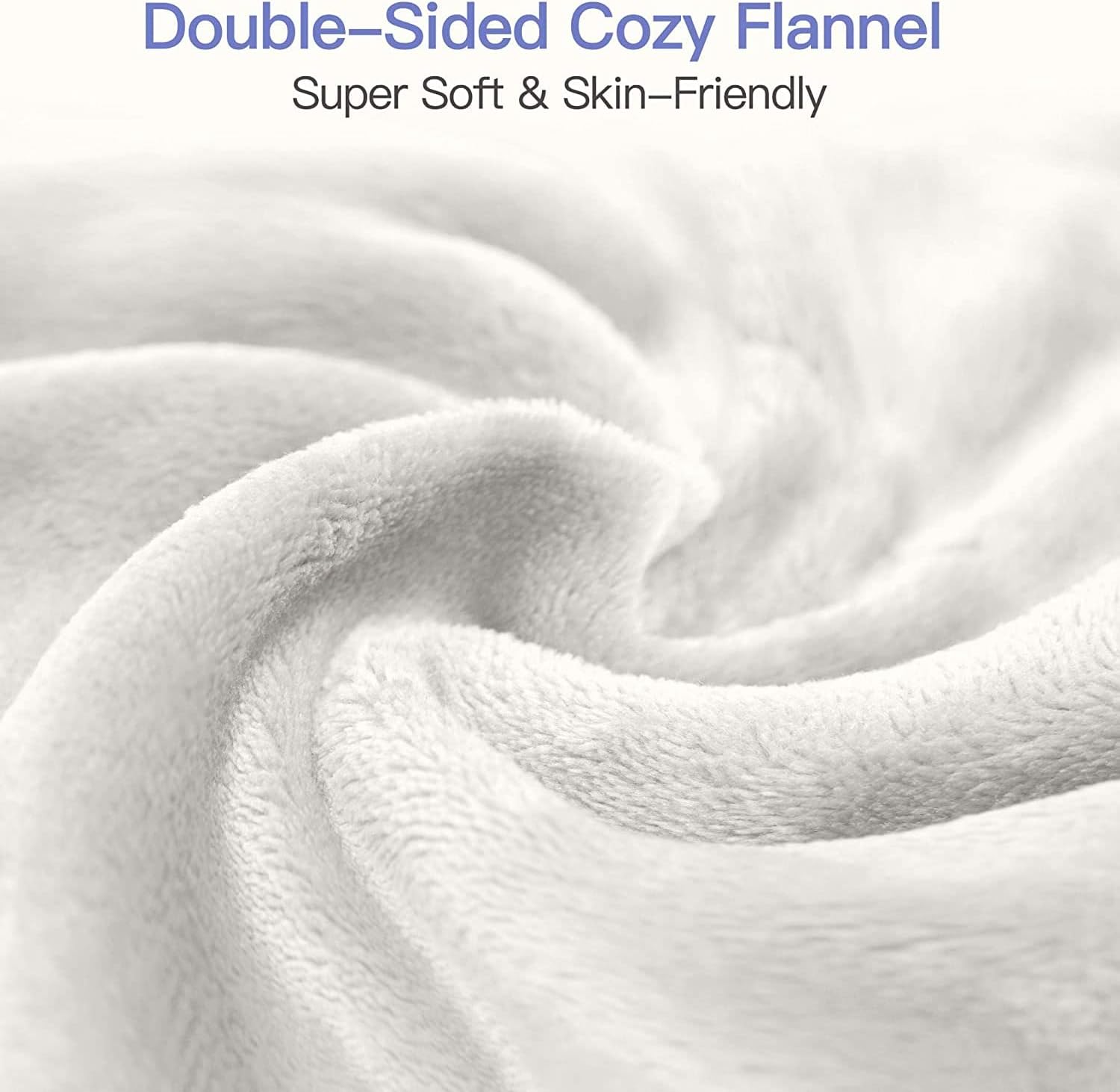 SUNVIVI Heated Blanket King Size, Heating Electric Throw Blanket Dual Control, 10 Heat Settings, 12 Hours Auto Off, Machine Washable, ETL Certified