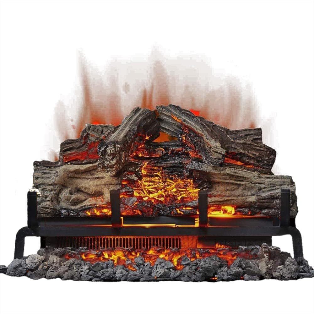Napoleon Woodland 27 - NEFI27H - Electric Log Set, Electric Fireplace, 27-in, Hand Painted Realistic Logs, High Intensity LED Lights, Realistic Fire, Glowing Logs, Fireplace Insert, Remote Included