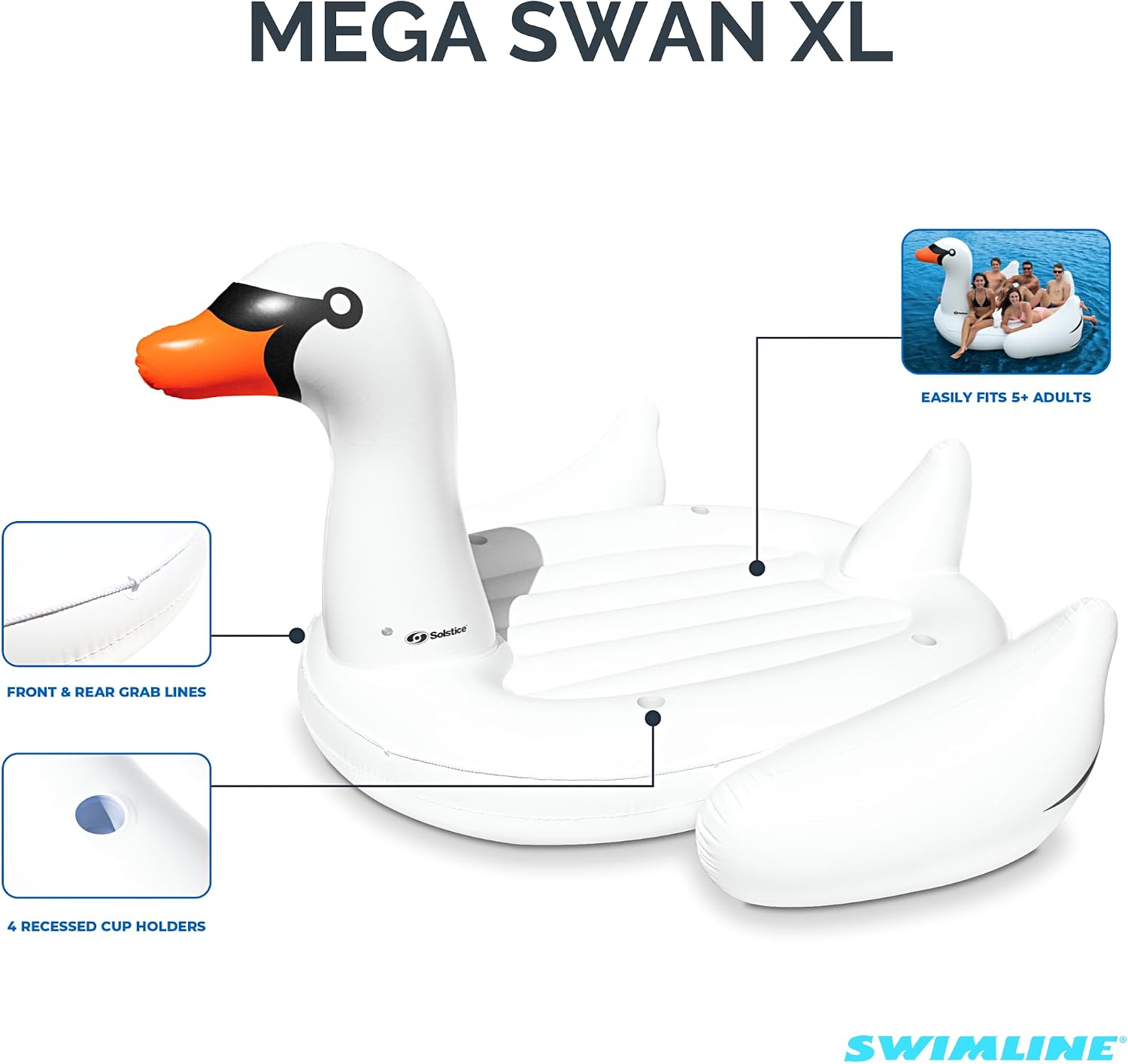 SWIMLINE Original Giant Inflatable Pool Float Floatie Ride-On