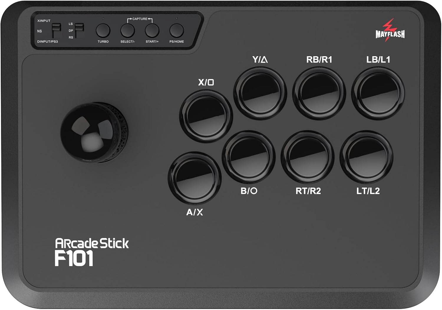 MAYFLASH Arcade Fighting Stick F101 for Switch/Switch 2, PC Windows, PS3, Android, NeoGeo mini, SEGA MEGA Drive mini, GENESIS mini