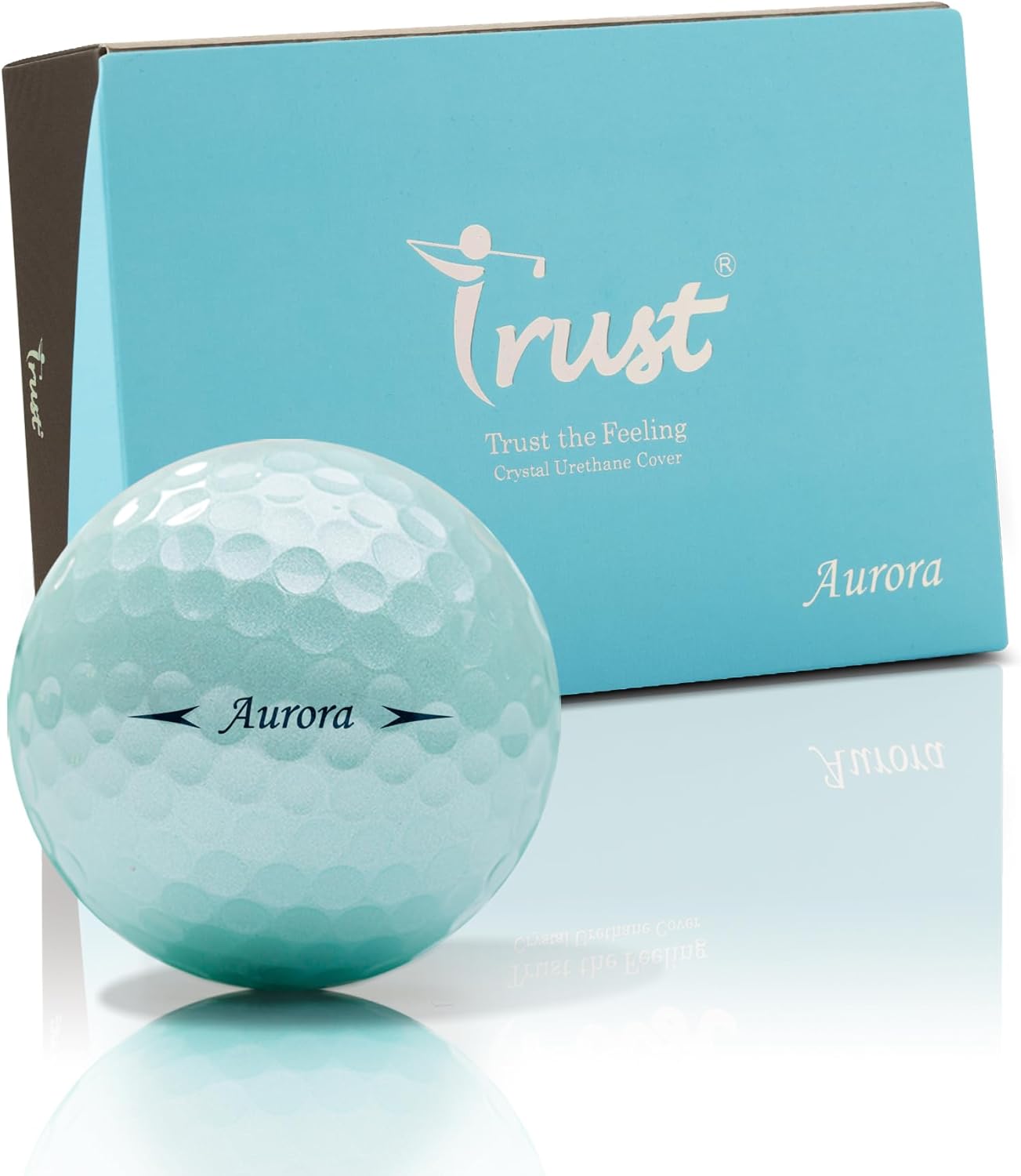Trust Golf Balls - Aurora & Rosa Crystal Urethane Series | Eye-Catching & Easy to Spot | Maximum Distance, Soft Feel, Straight Flight