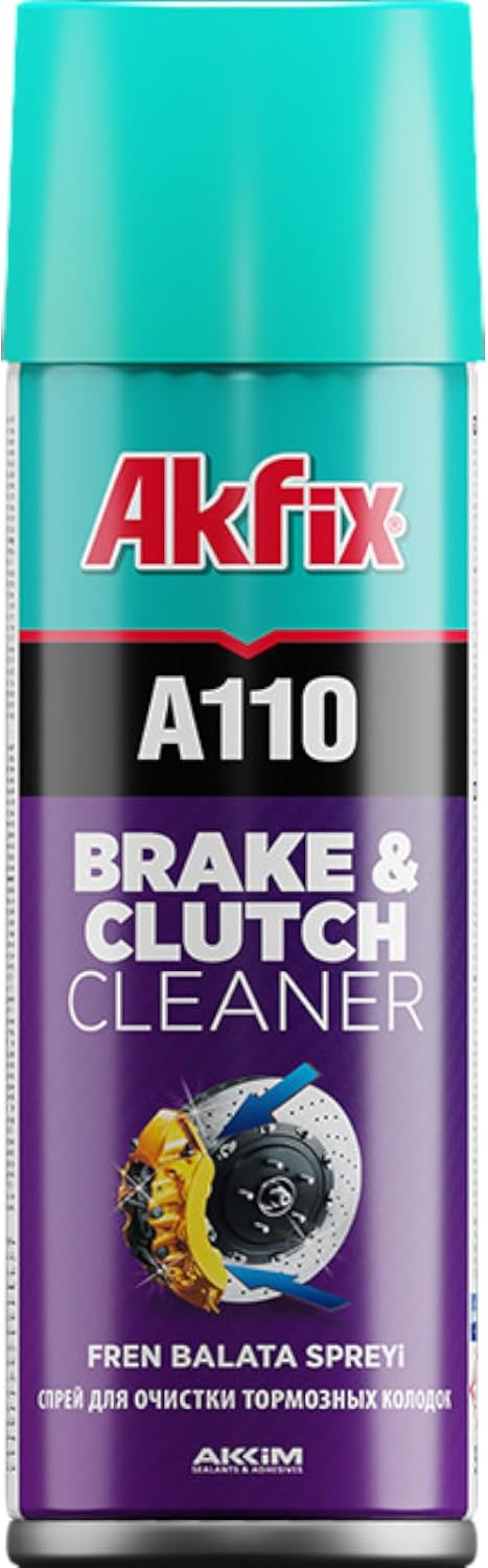 Akfix A110 Brake Parts Cleaner - Non-Chlorinated Strong Dust and Rust Remover, Brake Cleaner Spray Can, Super Clean Metal Degreaser