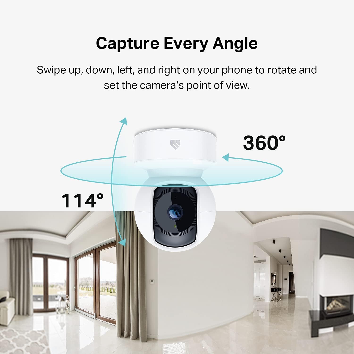 Kasa 1080p Indoor Pan/Tilt Wired Security Camera, Baby & Pet Monitor, EC70