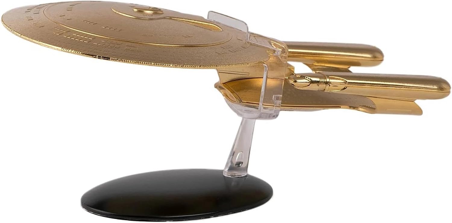 Eaglemoss Star Trek Starship Replica | 18K Gold USS Enterprise NCC-1701-D