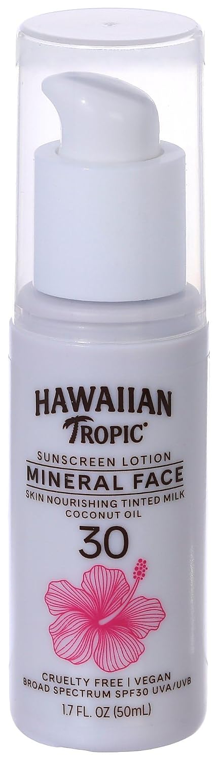 Hawaiian Tropic Mineral Sunscreen Lotion SPF 50, 3.4 Fl Oz