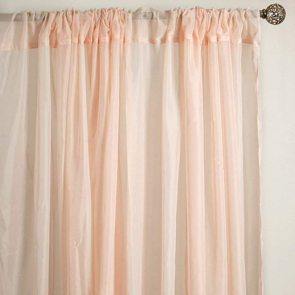 AK TRADING CO. 120" Wide (10Ft Wide) Sheer Voile Drape Panels for Backdrop, Wedding Events, Ceiling Drapes, Event Masking, & Decor - Select from 6ft to 50ft Length. (10 feet x 20 feet, Red)