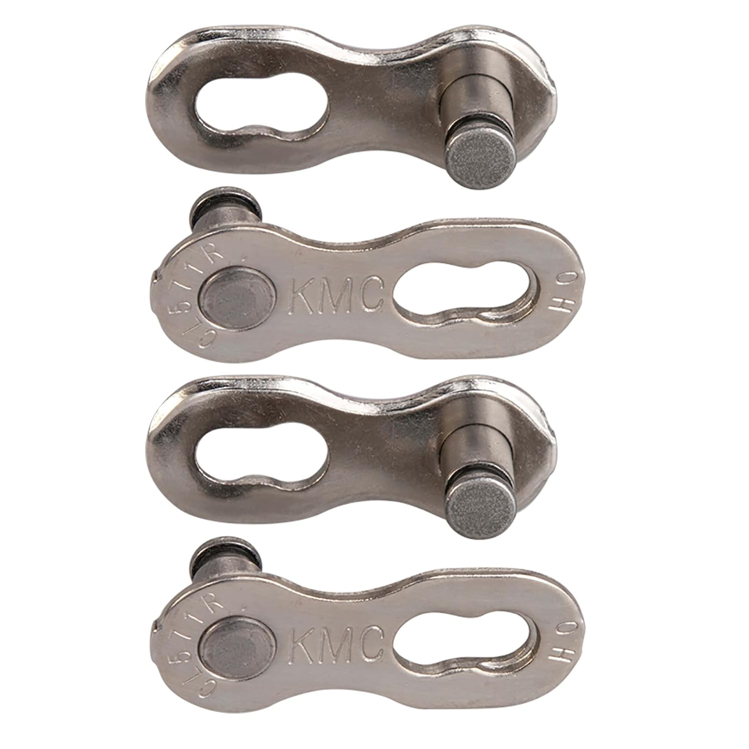 KMC Unisex's 7/8 Speed EPT MissingLink Joining Link, Dark Silver, 7.1mm (2 Pairs)