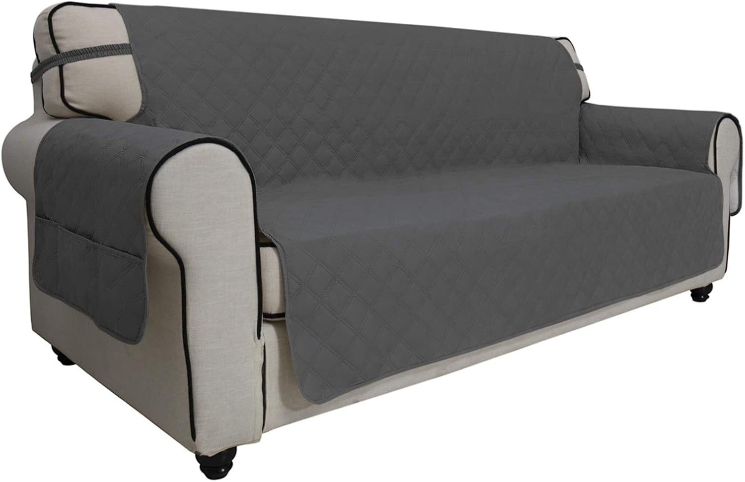 Easy-Going Waterproof Non-Slip Couch Cover, Small Recliner, Chocolate