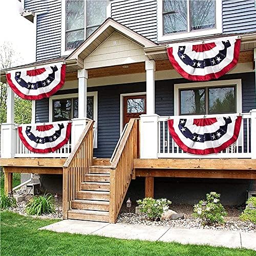 American Flag 4x6 FT, US Flags with Embroidered Stars, Sewn Stripes, Brass Grommets, Durable USA Flag for Outdoor
