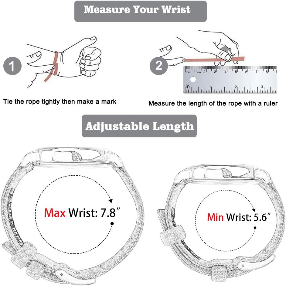 Ritche Christmas Gift Canvas Vintage Quick Release Watch Band 18mm 20mm 22mm 24mm Replacement Watch Straps for Men Women, White Elephant Gifts, Stocking Stuffers for Men, Father's Day gifts