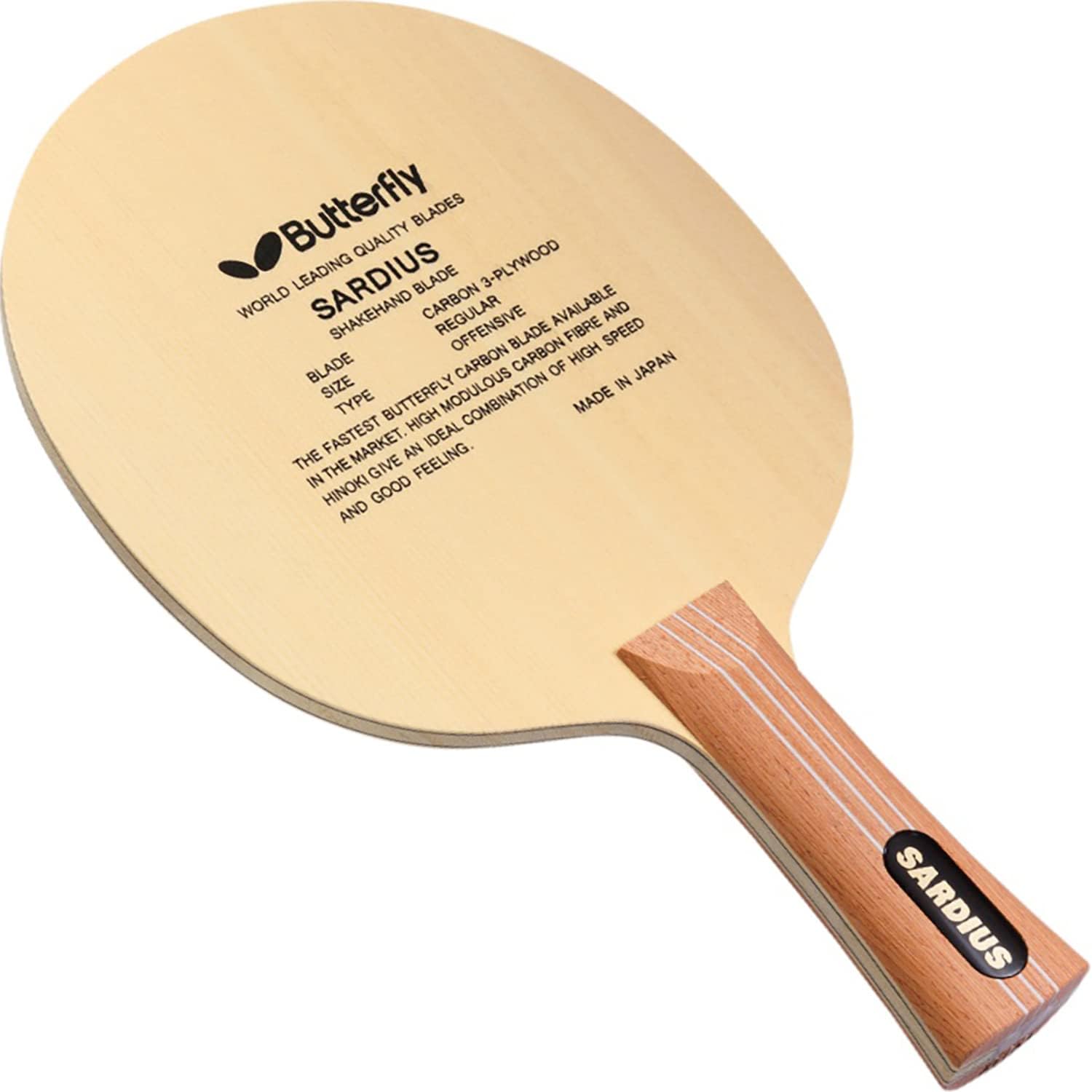 Butterfly Sardius Shakehand Table Tennis Blade