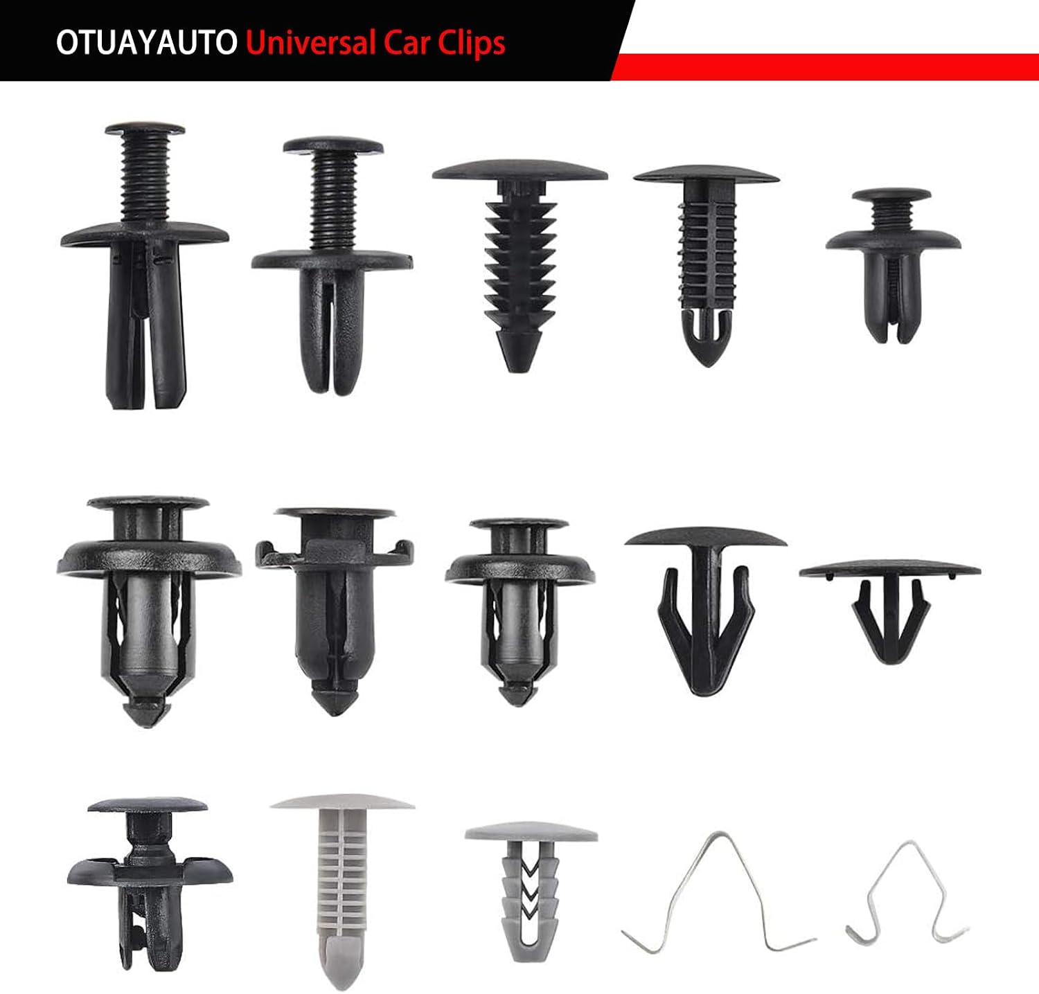 OTUAYAUTO 245 PCS Fender Clips Car Clips Bumper Plastic Rivets