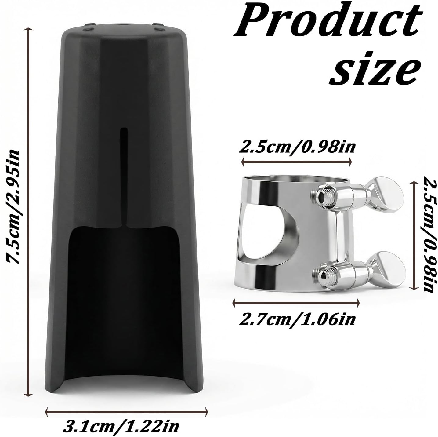 Clarinet Ligature, Clarinets Mouthpiece Cap Clarinet Accessories | Mouthpiece Cover, for Clarinets, for the Clarinet-Mouthpieces