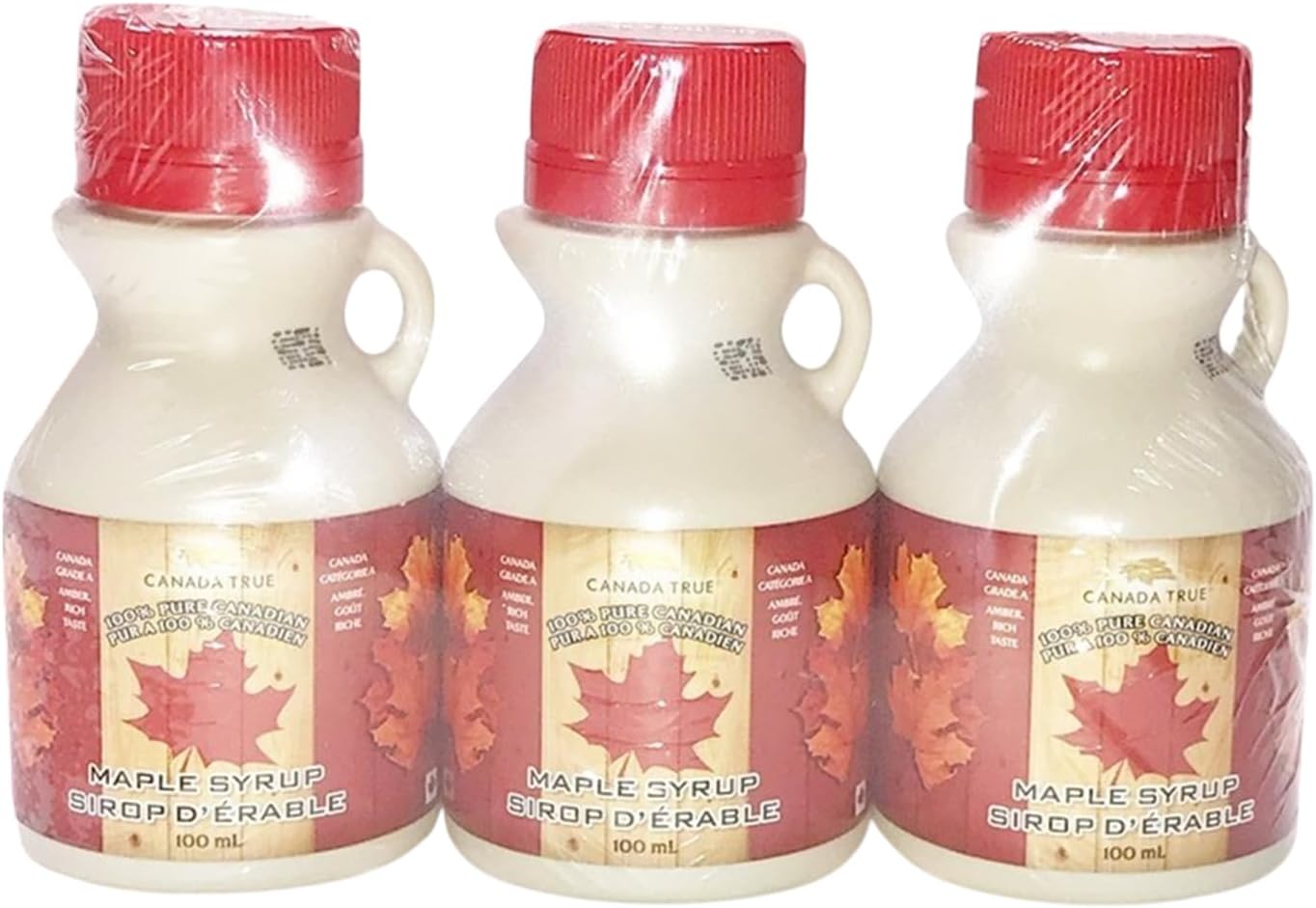CANADA TRUE Pure Maple Syrup(Amber) (3x100ml)