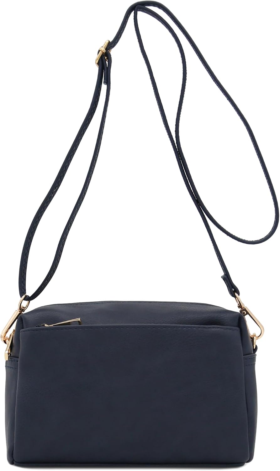 Triple Zip Small Crossbody Bag