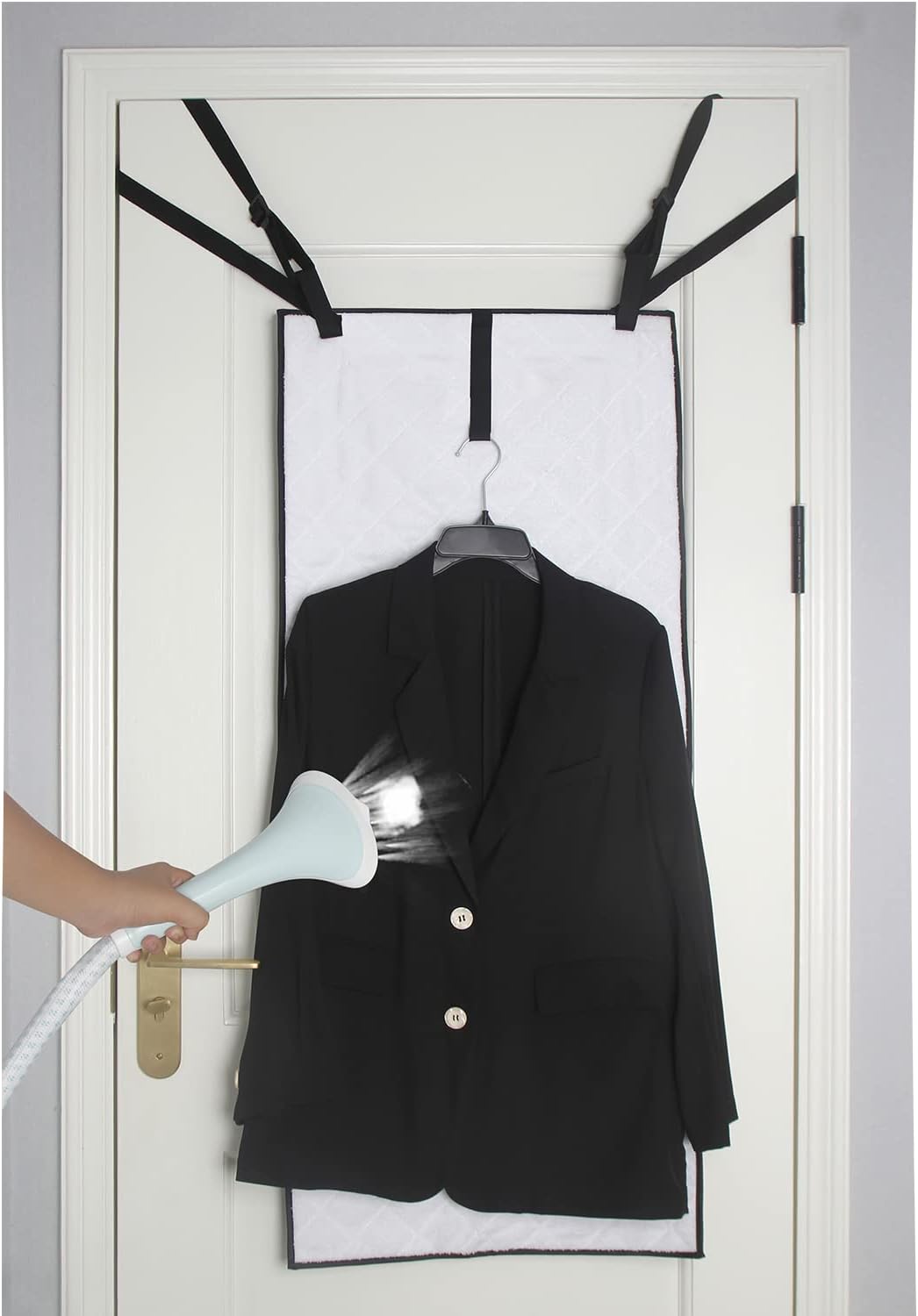 Over Door Steamer Pad for Handheld Steamer, Hanging Ironing Mat for Clothes