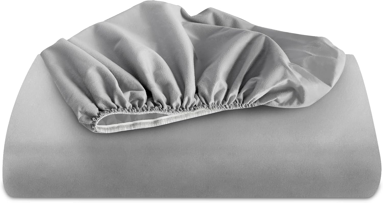 2 Pack Hospital Bed Sheets Fitted 36’’×84’’×14’’ Hospital Bed Sheet, Grey | Fit for Home & Hospital Care Beds, Shrinkage & Stain Resistant RV Twin Sheets for RV Twin/Bunk Mattress