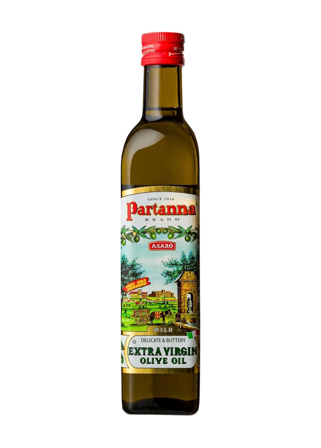 Partanna Robust Extra Virgin Olive Oil, 33.8 fl oz (1 L)