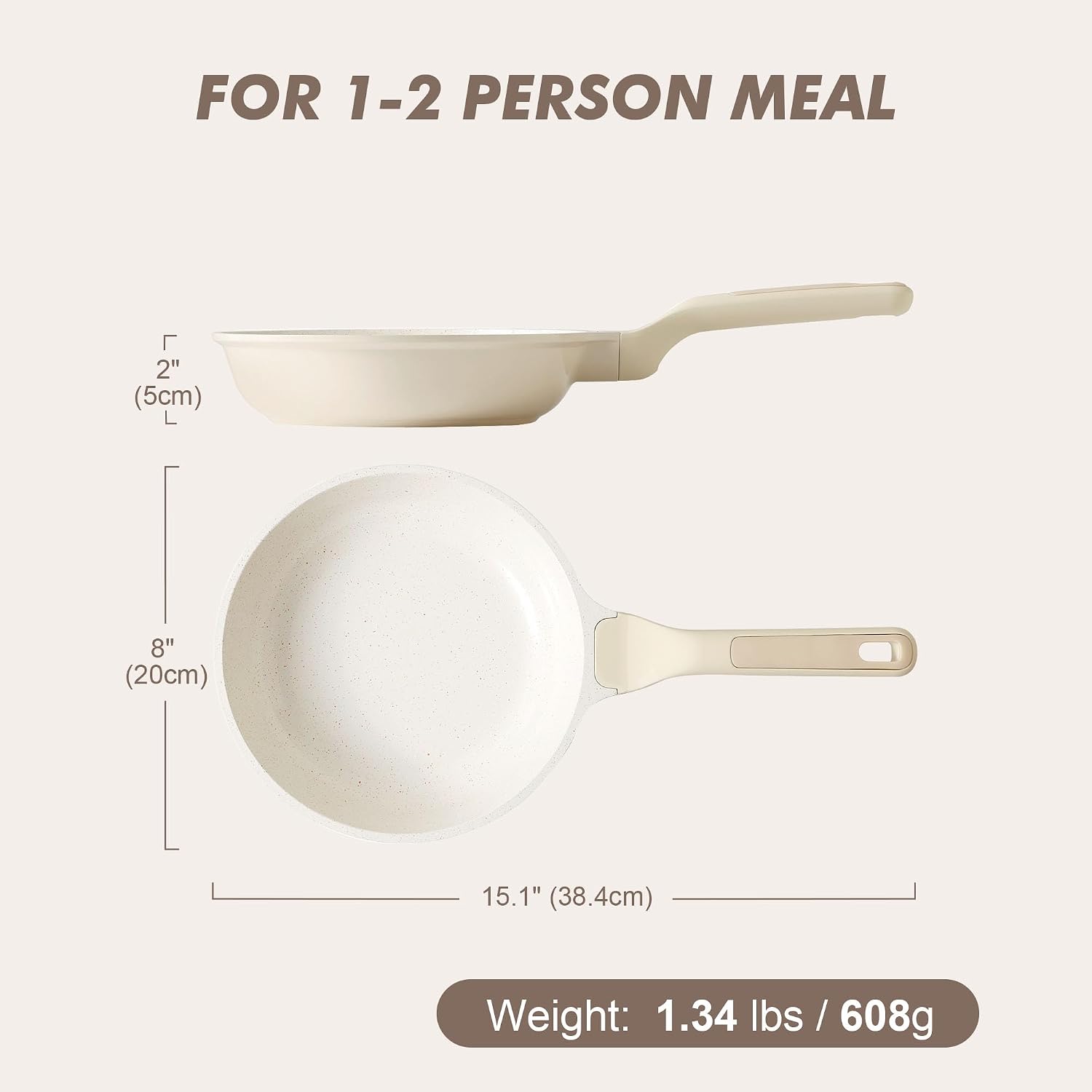 SENSARTE Nonstick Frying Pan Skillet, Swiss Granite Coating Omelette Pan, Healthy Stone Cookware Chef's Pan
