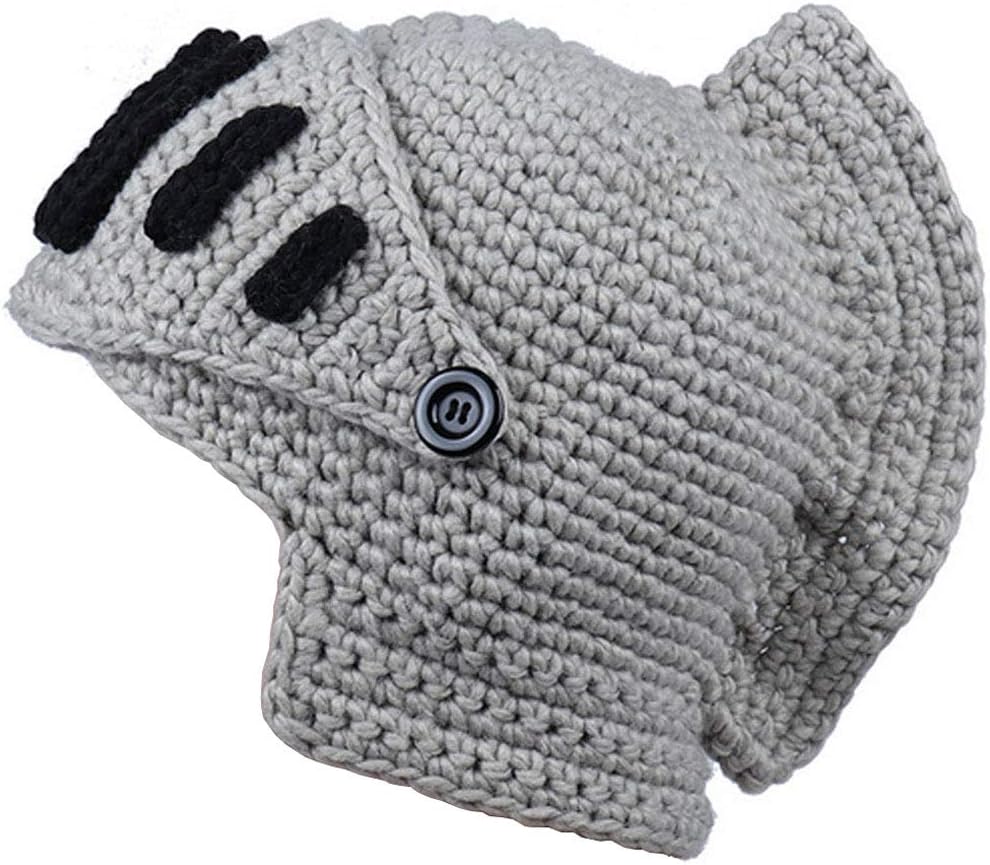 Creative Barbarian Knit Beard Hat Funny Knit Cap Wig Beanie Hats