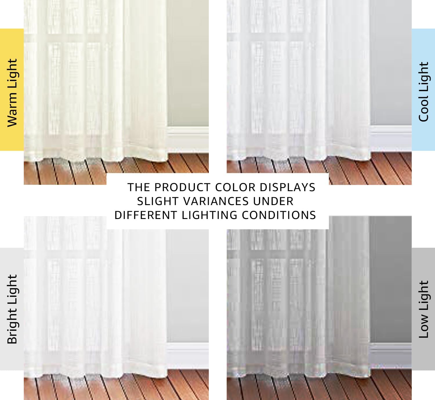 NICETOWN Linen Curtains White Semi Sheer 72 inch Long for Windows, Privacy with Light Filtering Grommet Top Window Treatments for Bedroom/Living Room