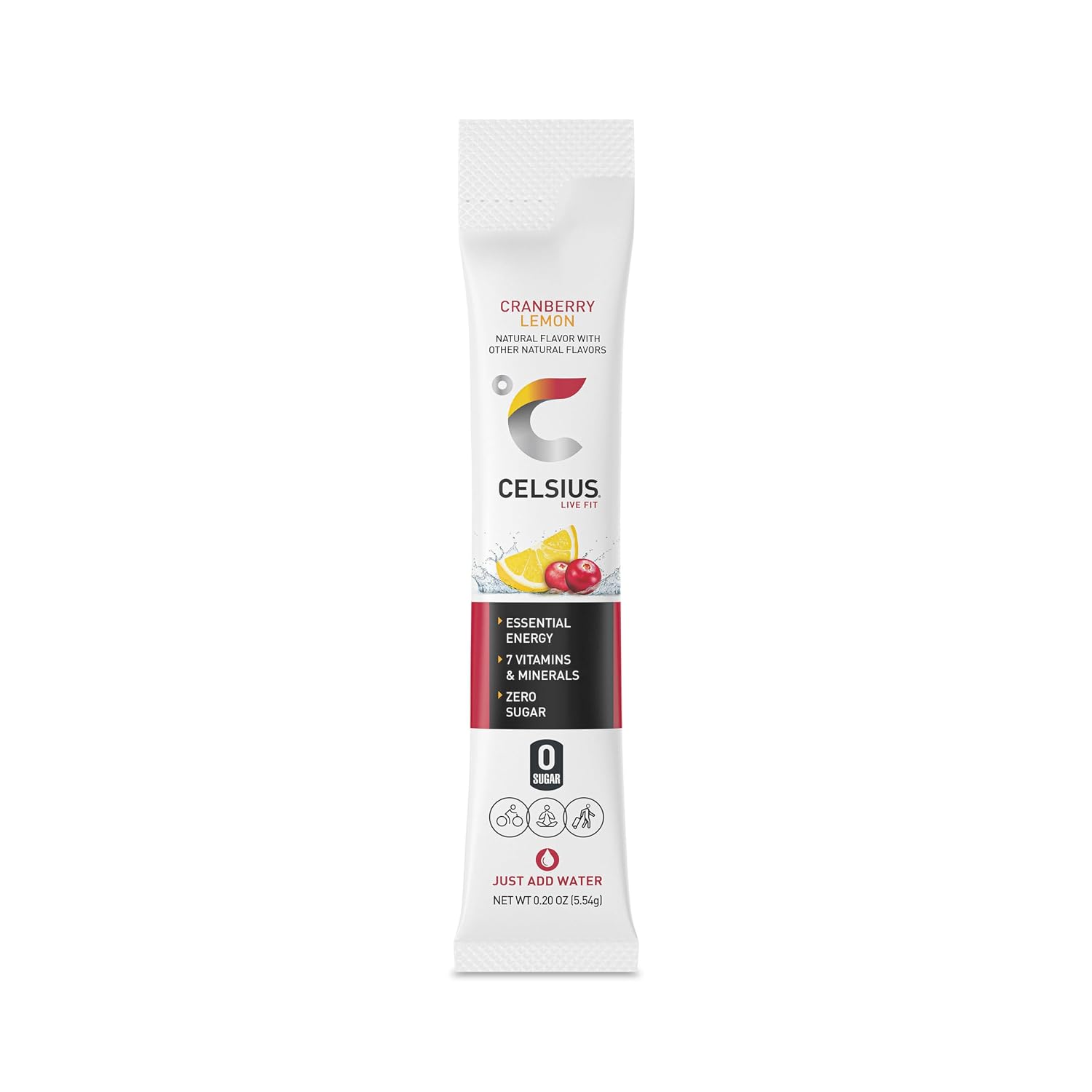 CELSIUS On-The-Go Powder Stick Packs, Zero Sugar (14 Sticks per Pack)