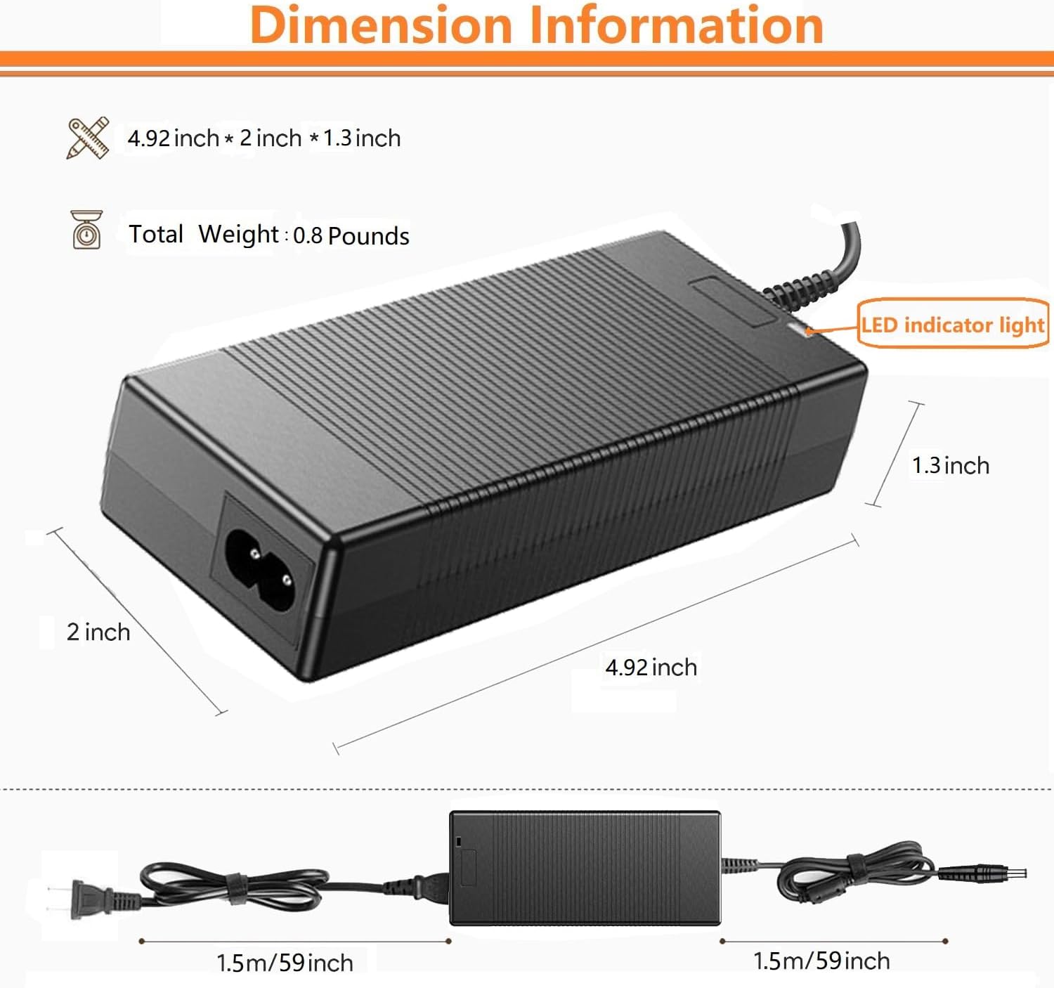 ETL Listed 12V AC Adapter Compatible with Arcade1up Pacman Game All Riser Ginfinity Cocktail Table RYJ0136 RYJ0136PAU9/8/7/6/5/4/3/2/1/0