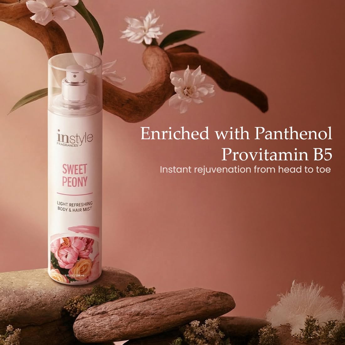 Instyle Fragrances Light Refreshing Body & Hair Mist, Tahitian Vanilla