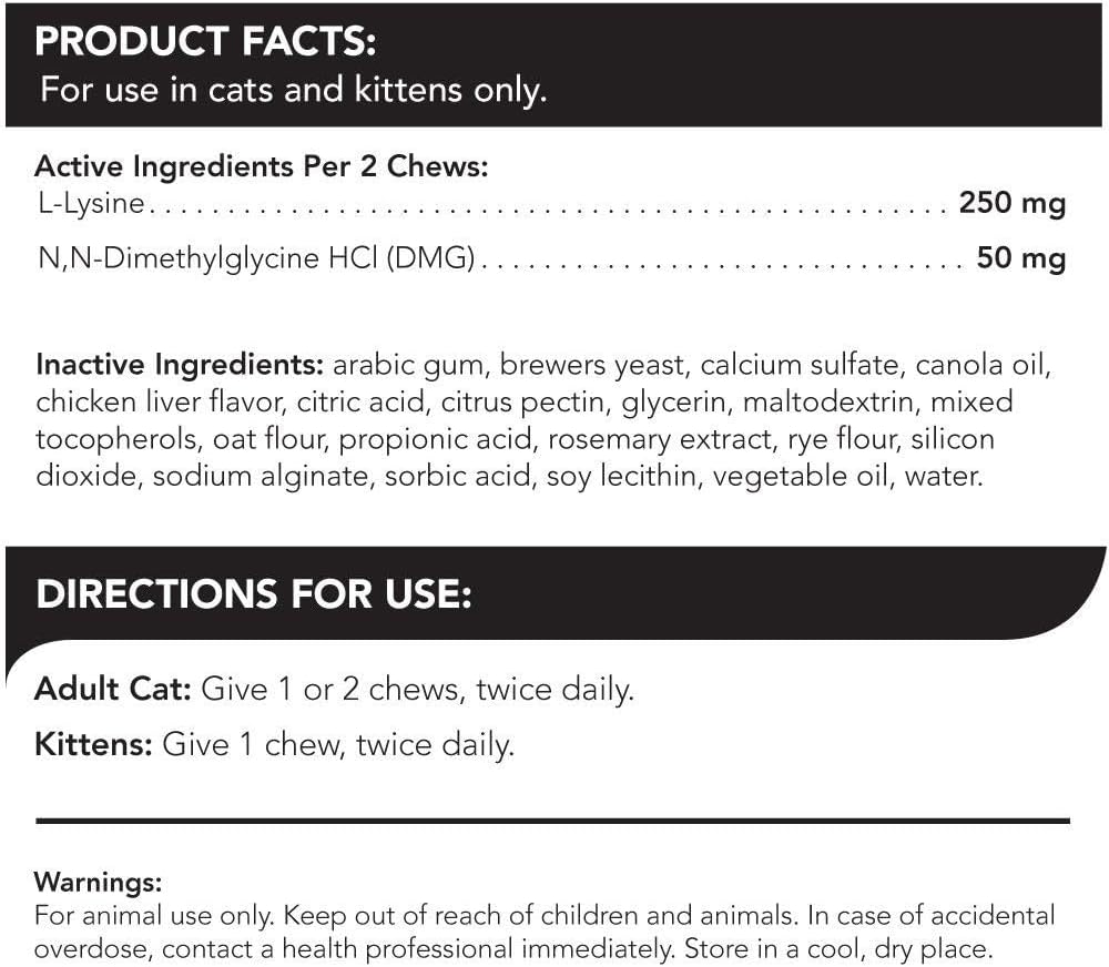 VETRISCIENCE Laboratories - Vetri Lysine Plus, 120 Bite Sized Chews, 3 Pack