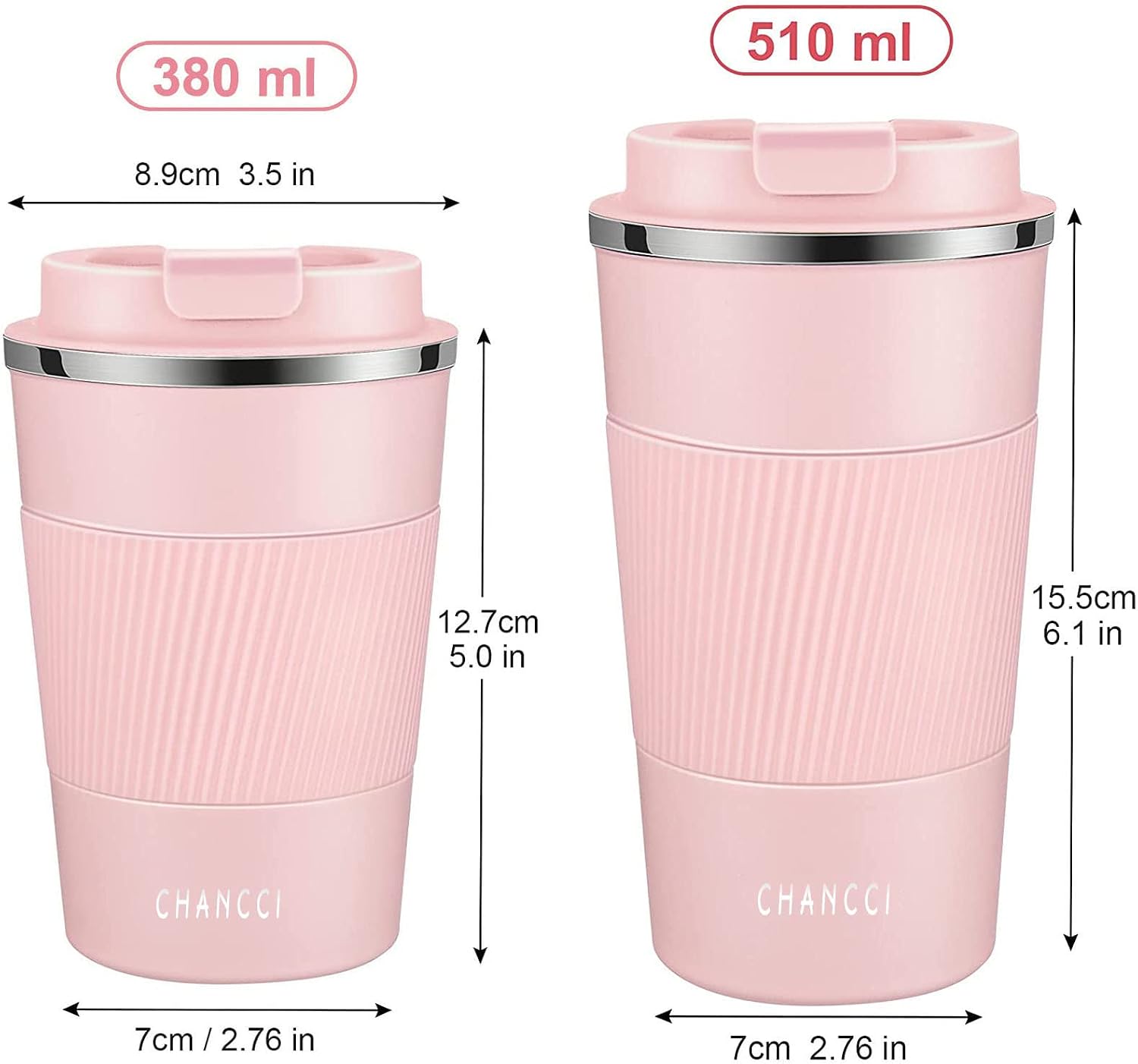 16oz Travel Coffee Mug Spill Proof, Insulated Coffee Mug with Lid, Leakproof Coffee Tumbler, Stainless Steel Vacuum Coffee Cup for Hot/Cold Drinks