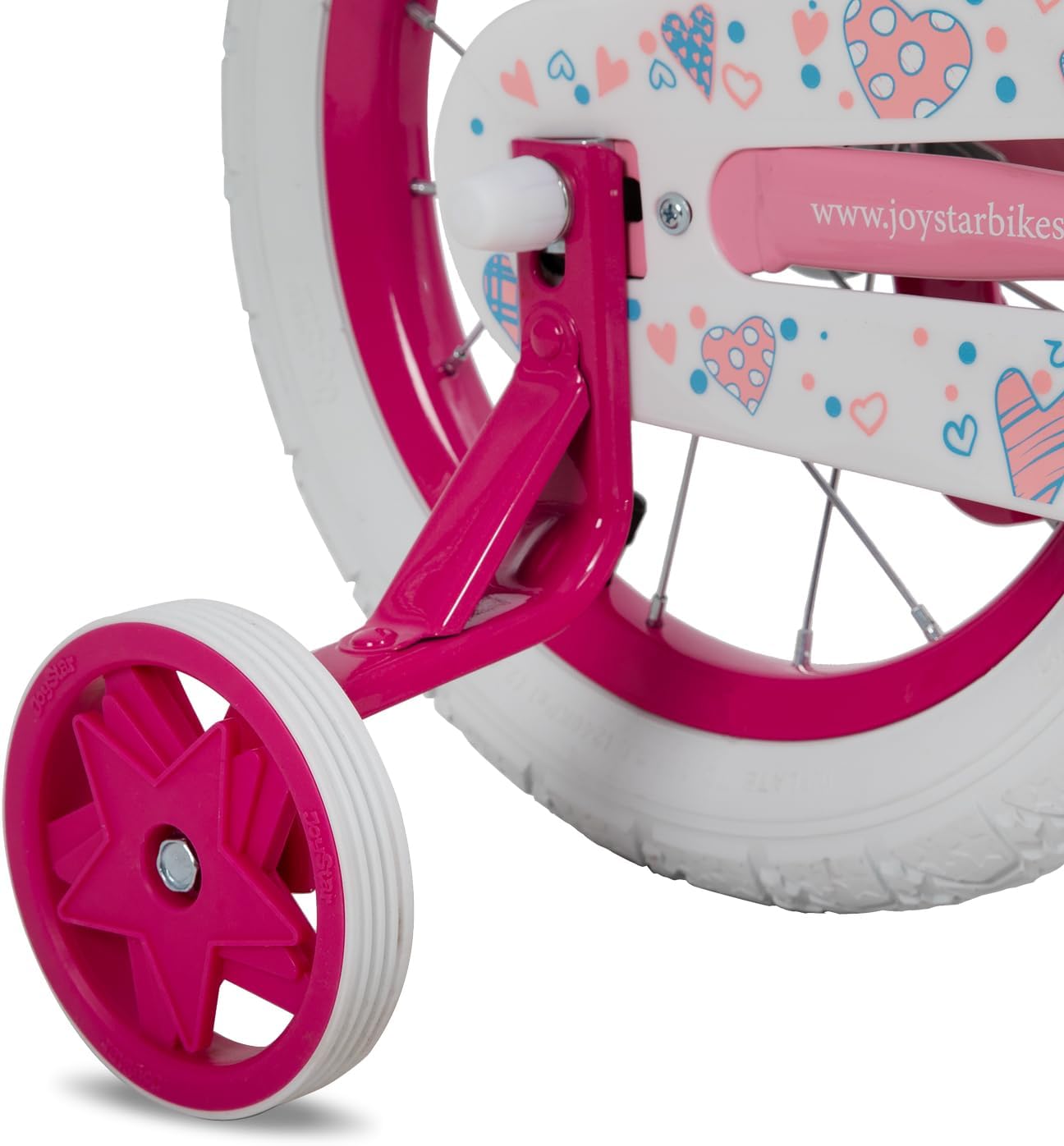 JOYSTAR Angel Girls Bike for Toddlers and Kids Ages 2-12 Years | 12-20 Inch Kids Bike with Training Wheels & Basket, 20 24“ Bicycle with Kickstand