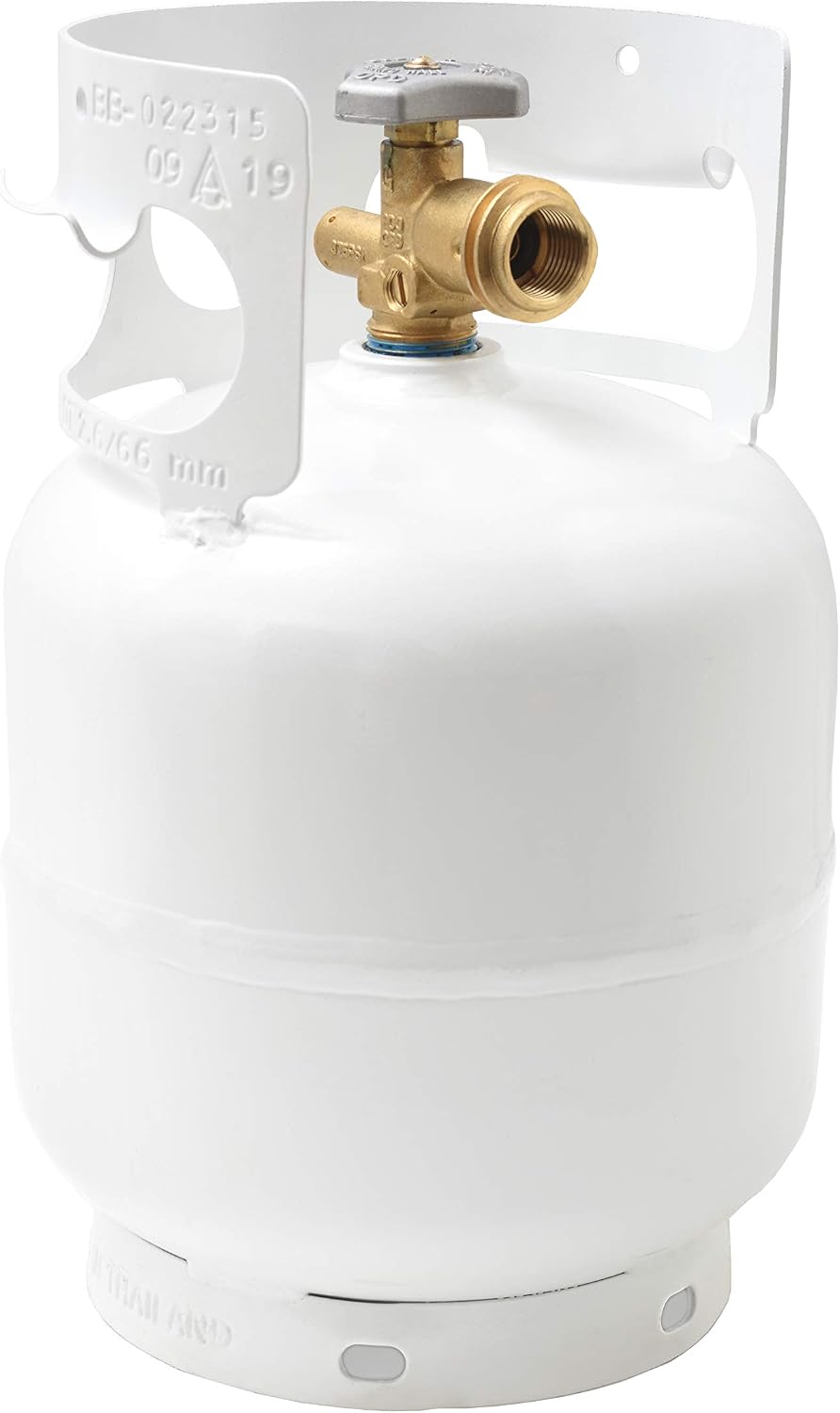 FLAME KING YSN5LB 5 Pound Propane Tank Cylinder, Great For Portable Grills, Fire Pits, Heaters And Overlanding, White | camping-hammocks