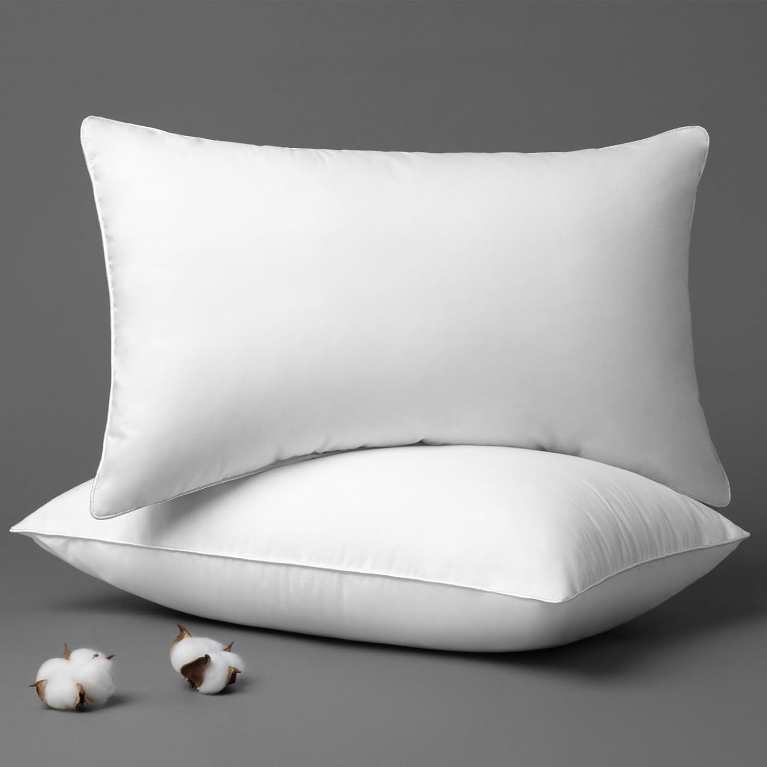 Phantoscope Throw Pillow Insert with 100% Cotton Cover, 26x26 Inch, 1 Pack