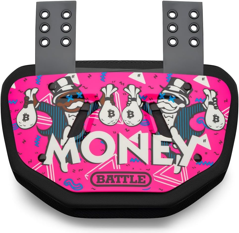 Battle Sports Novelty Football Back Plate, Kids, Adults