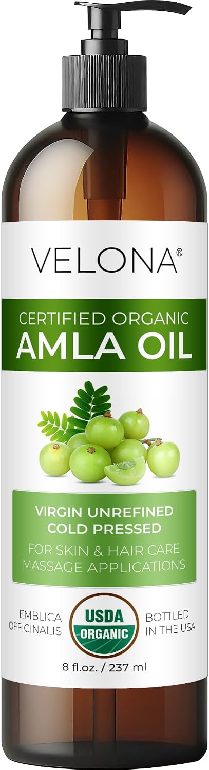 velona USDA Organic Pumpkin Seed Oil - 8 fl oz, Cold Pressed, with Pump