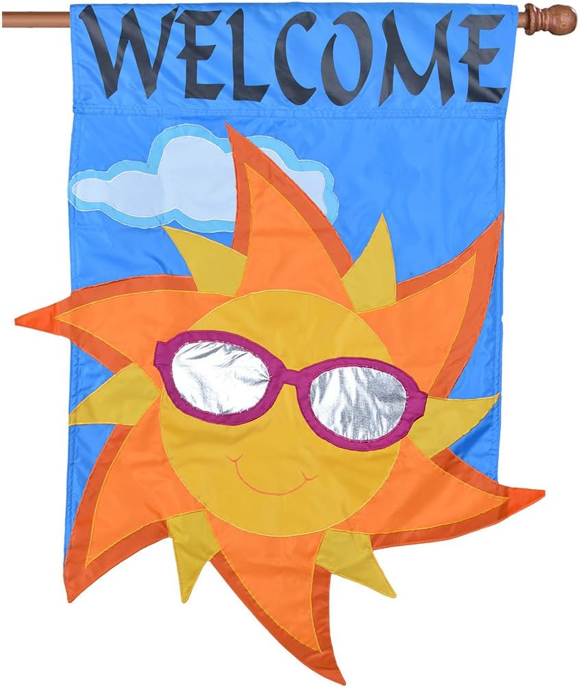Premier Kites Applique Flag - Welcome Sun