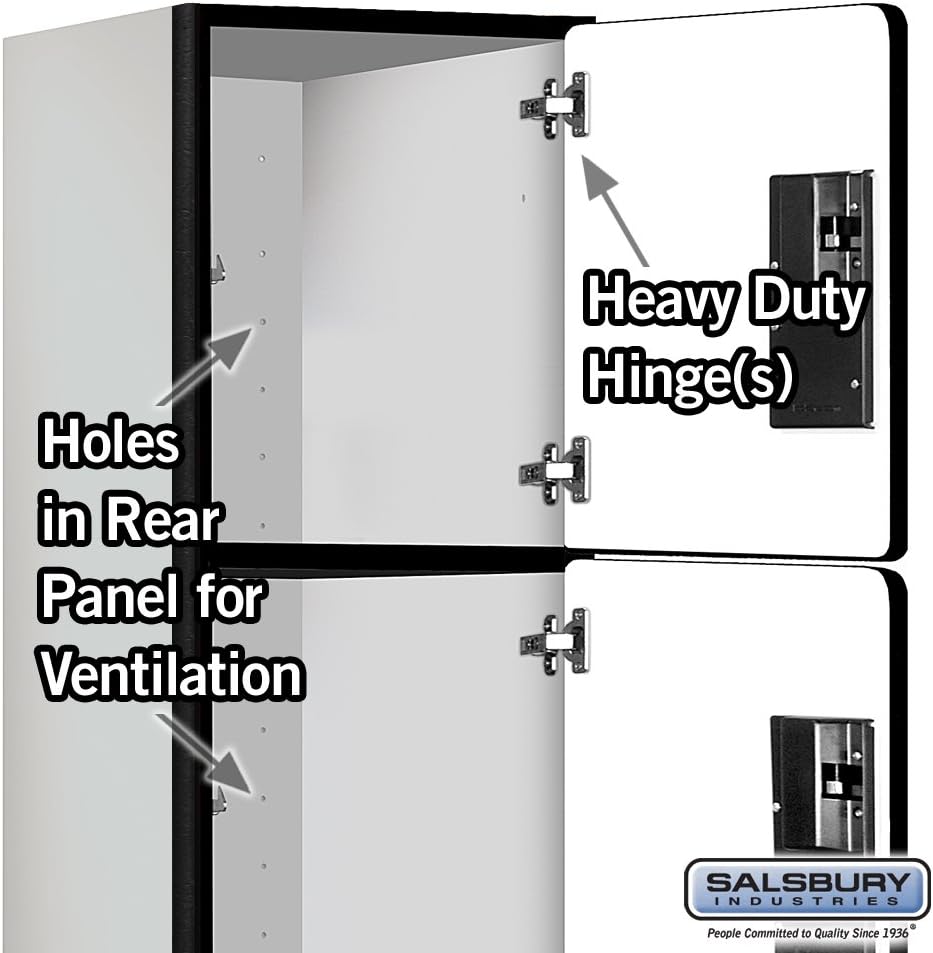 Salsbury Industries Four Tier Designer Wood Locker, Mahogany, 6' 3" x 18"
